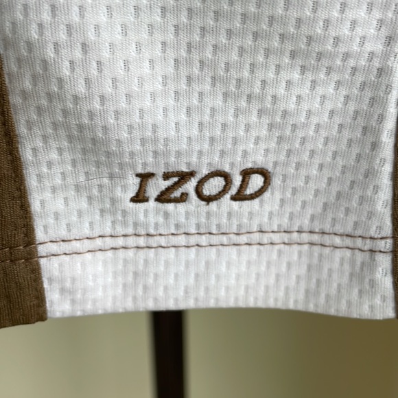 IZOD PERFORMANCE BASIX SLEEVELESS TOP BROWN WHITE SIZE S Excellent Condition! - Picture 5 of 8